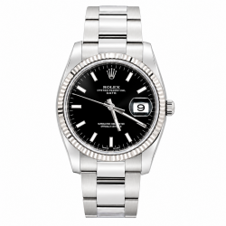 Rolex Date 34MM 115234 Black Dial Watch